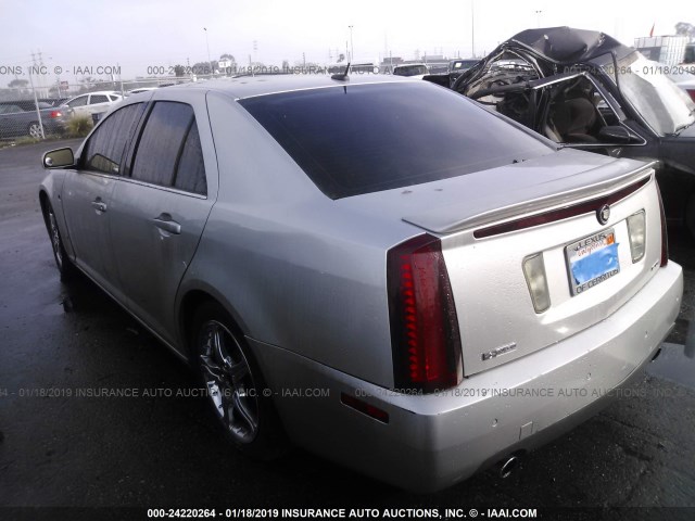 1G6DC67A550159231 - 2005 CADILLAC STS SILVER photo 3