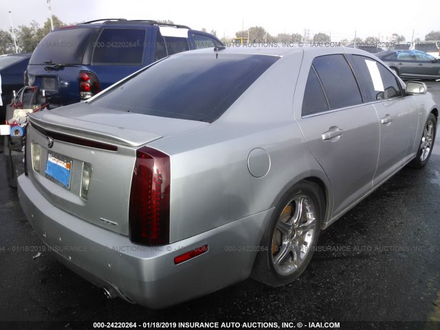 1G6DC67A550159231 - 2005 CADILLAC STS SILVER photo 4