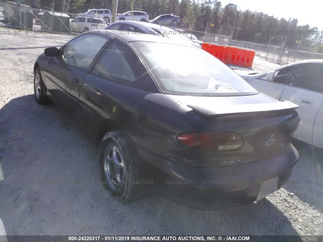 3G1JC1242WS842642 - 1998 CHEVROLET CAVALIER RS BLACK photo 3