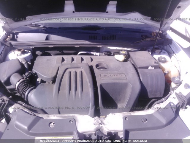 1G1AK55F267714181 - 2006 CHEVROLET COBALT LS WHITE photo 10