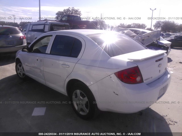 1G1AK55F267714181 - 2006 CHEVROLET COBALT LS WHITE photo 3