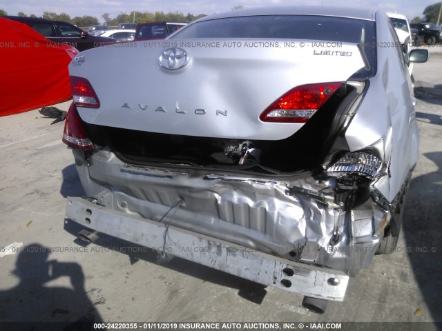 4T1BK36B36U161470 - 2006 TOYOTA AVALON XL/XLS/TOURING/LIMITED SILVER photo 6