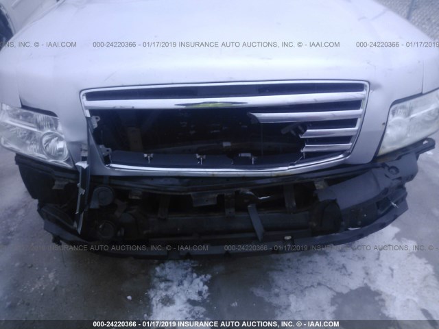 5N3AA08C86N804643 - 2006 INFINITI QX56 SILVER photo 6