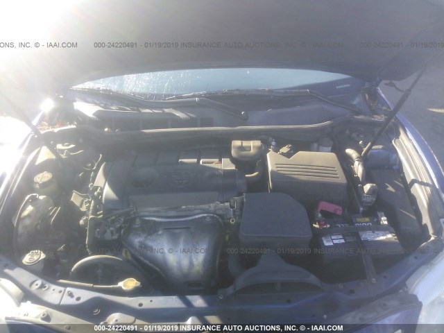 4T4BF3EK6BR146676 - 2011 TOYOTA CAMRY SE/LE/XLE 蓝色 照片 10