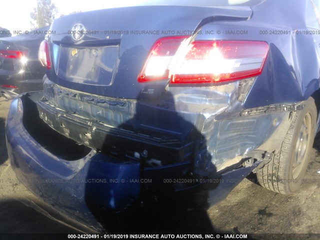 4T4BF3EK6BR146676 - 2011 TOYOTA CAMRY SE/LE/XLE 蓝色 照片 6