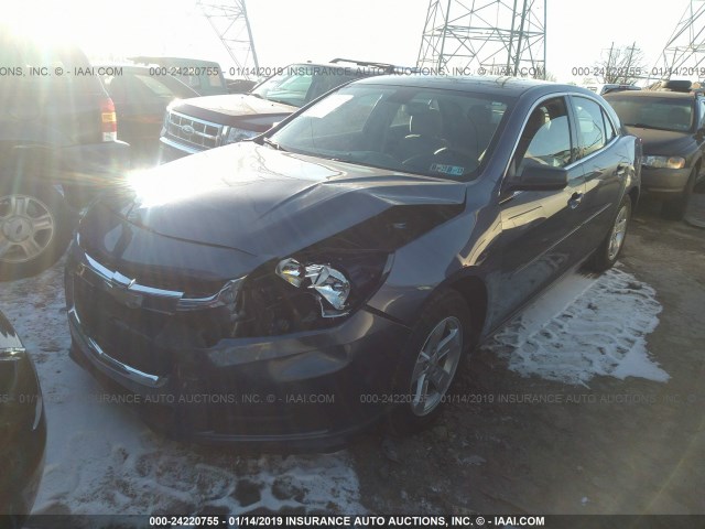 1G11B5SL2EF128191 - 2014 CHEVROLET MALIBU LS BLUE photo 2