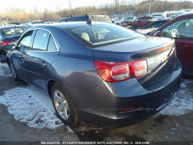 1G11B5SL2EF128191 - 2014 CHEVROLET MALIBU LS BLUE photo 3