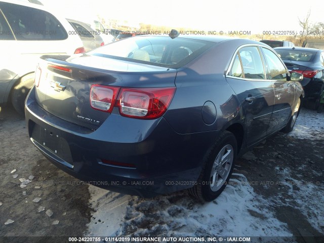 1G11B5SL2EF128191 - 2014 CHEVROLET MALIBU LS BLUE photo 4