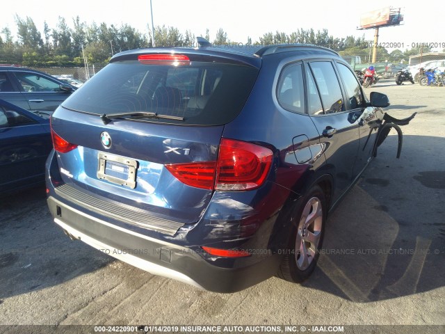 WBAVM1C52EVW47854 - 2014 BMW X1 SDRIVE28I Dark Blue photo 4