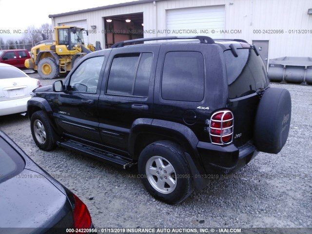 1J4GL58K62W240804 - 2002 JEEP LIBERTY LIMITED BLACK photo 3