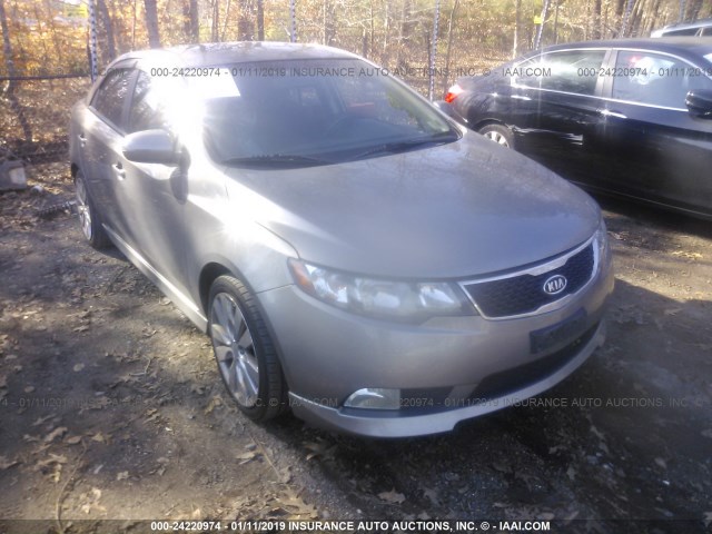 KNAFW4A36C5496242 - 2012 KIA FORTE SX GRAY photo 1