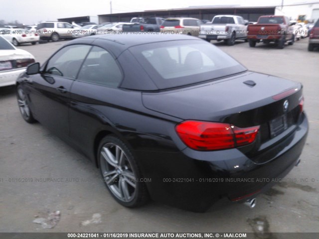 WBA3T3C55FP738113 - 2015 BMW 435 I BLACK photo 3