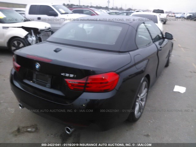 WBA3T3C55FP738113 - 2015 BMW 435 I BLACK photo 4