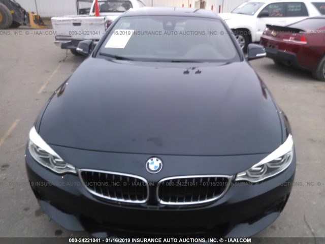 WBA3T3C55FP738113 - 2015 BMW 435 I BLACK photo 6