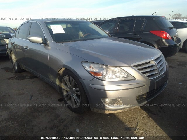 KMHGC46F69U047169 - 2009 HYUNDAI GENESIS 4.6L GRAY photo 1