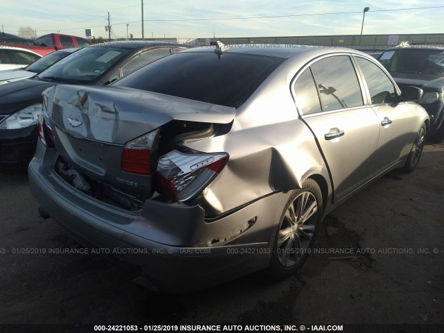 KMHGC46F69U047169 - 2009 HYUNDAI GENESIS 4.6L GRAY photo 4