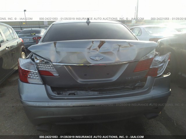 KMHGC46F69U047169 - 2009 HYUNDAI GENESIS 4.6L GRAY photo 6