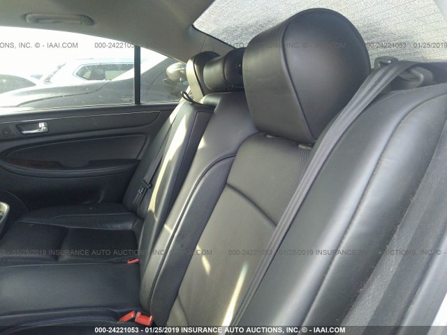 KMHGC46F69U047169 - 2009 HYUNDAI GENESIS 4.6L GRAY photo 8