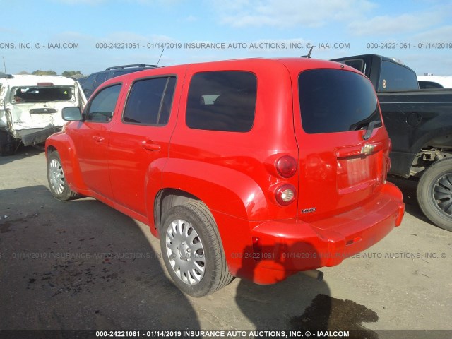 3GNDA13DX8S640344 - 2008 CHEVROLET HHR LS Rojo foto 3