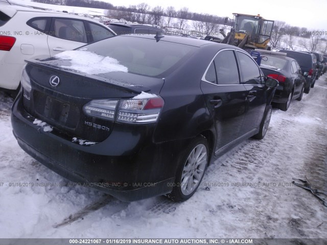 JTHBB1BA7A2028817 - 2010 LEXUS HS 250H BLACK photo 4