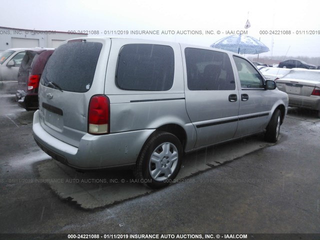 1GNDV23L26D248974 - 2006 CHEVROLET UPLANDER LS SILVER photo 4