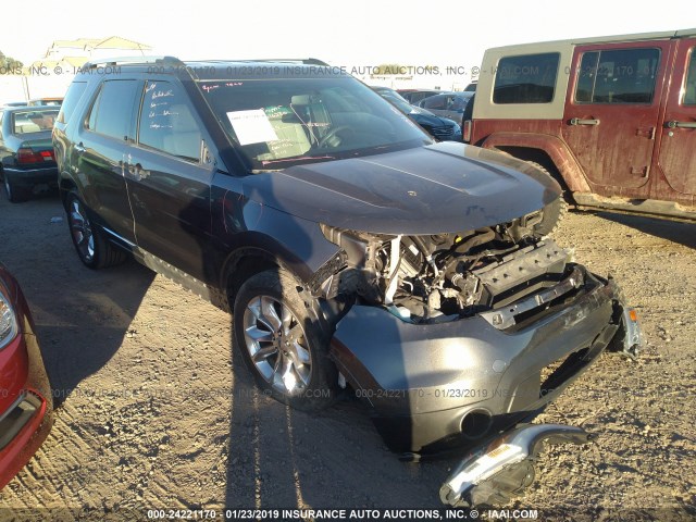 1FM5K7F88FGB25474 - 2015 FORD EXPLORER LIMITED GRAY photo 1