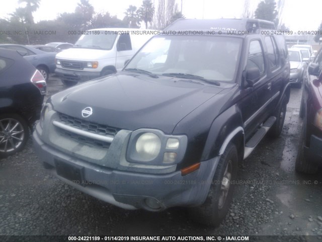 5N1MD28T32C527222 - 2002 NISSAN XTERRA SE/SC BLACK photo 2