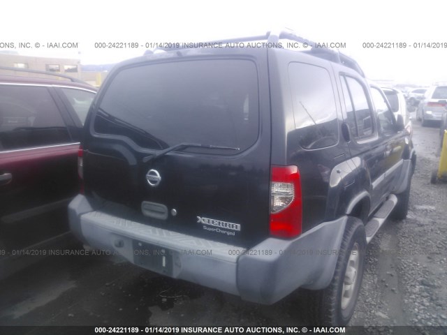 5N1MD28T32C527222 - 2002 NISSAN XTERRA SE/SC BLACK photo 4