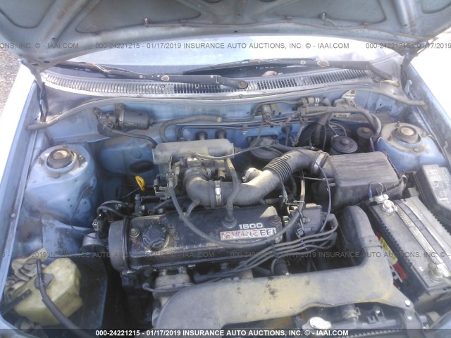 JT2EL46B7N0232107 - 1992 TOYOTA TERCEL STD BLUE photo 10