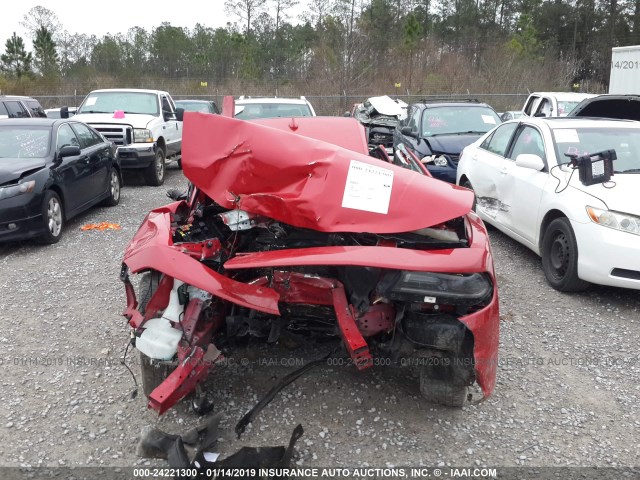 2C3CDXHG3GH350244 - 2016 DODGE CHARGER SXT RED photo 6