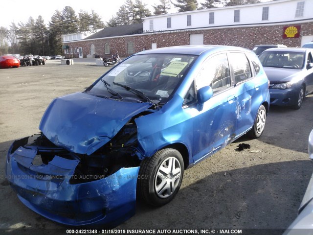 JHMGD38447S034855 - 2007 HONDA FIT BLUE photo 2