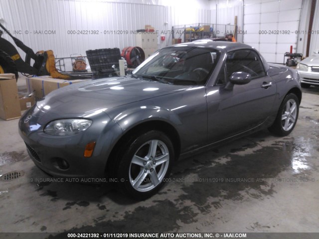 JM1NC26F980148602 - 2008 MAZDA MX-5 MIATA GRAY photo 2