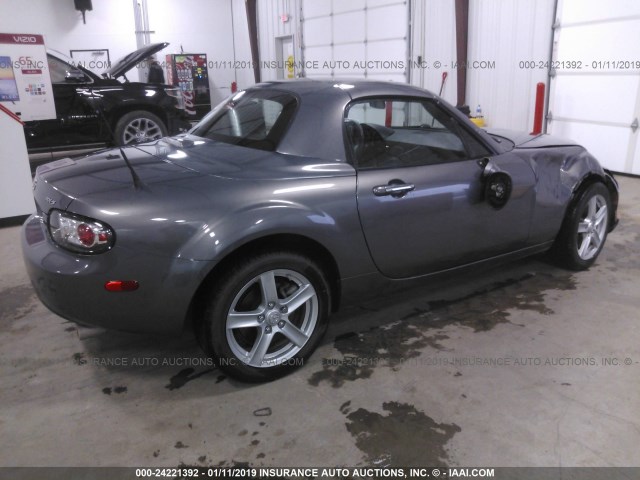 JM1NC26F980148602 - 2008 MAZDA MX-5 MIATA GRAY photo 4