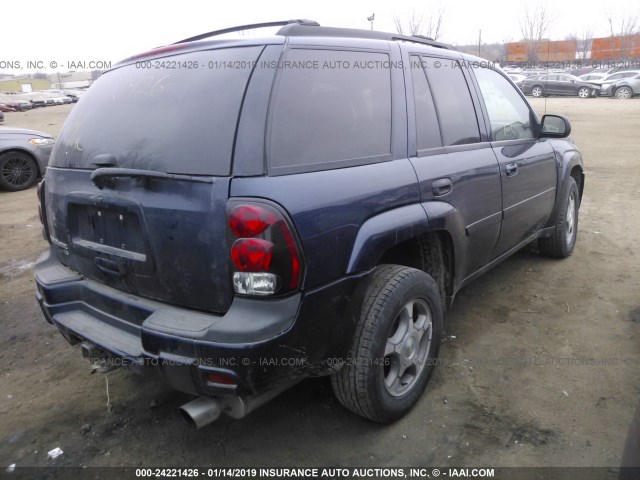 1GNDT13SX72201292 - 2007 CHEVROLET TRAILBLAZER LS/LT Dark Blue photo 4