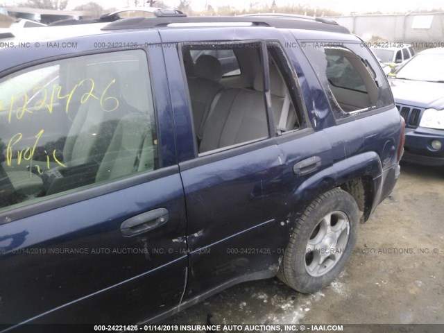 1GNDT13SX72201292 - 2007 CHEVROLET TRAILBLAZER LS/LT Dark Blue photo 6