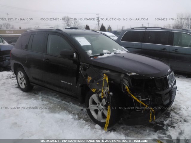 1C4NJCBB4CD553900 - 2012 JEEP COMPASS SPORT BLACK photo 1