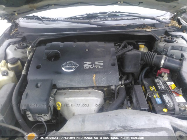 1N4AL11D06N312548 - 2006 NISSAN ALTIMA S/SL SILVER photo 10