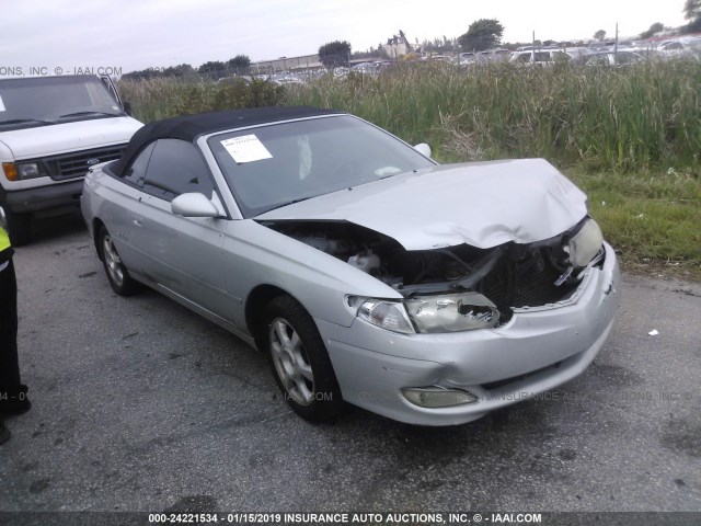 2T1FF28P13C885888 - 2003 TOYOTA CAMRY SOLARA SE/SLE SILVER photo 1