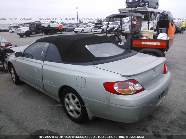 2T1FF28P13C885888 - 2003 TOYOTA CAMRY SOLARA SE/SLE SILVER photo 3