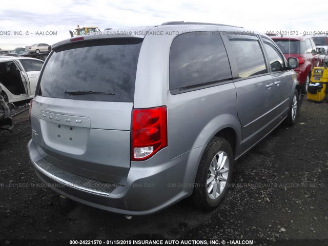 2C4RDGCGXDR799276 - 2013 DODGE GRAND CARAVAN SXT GRAY photo 4