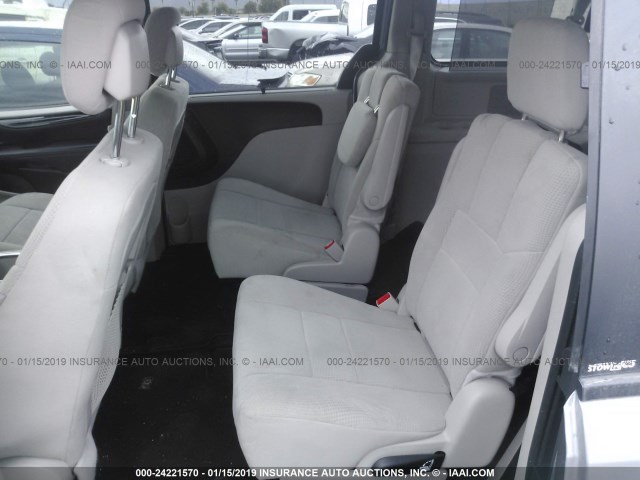 2C4RDGCGXDR799276 - 2013 DODGE GRAND CARAVAN SXT GRAY photo 8