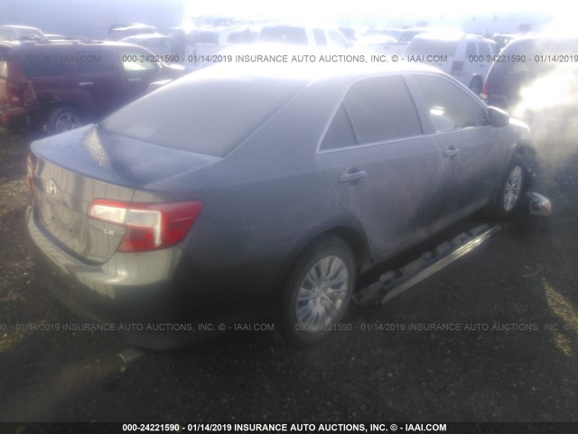 4T1BF1FK2EU400661 - 2014 TOYOTA CAMRY L/SE/LE/XLE 灰色 照片 4