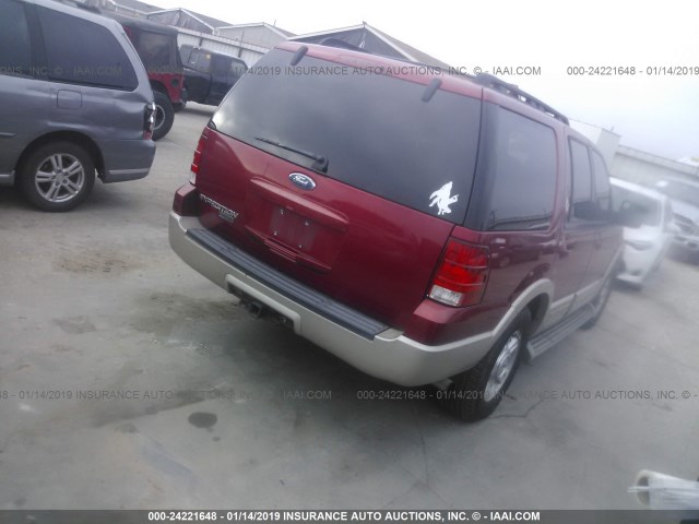 1FMPU175X5LA40145 - 2005 FORD EXPEDITION EDDIE BAUER RED photo 4