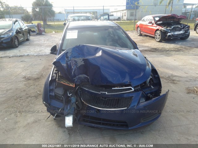 1G1PA5SHXD7298106 - 2013 CHEVROLET CRUZE LS BLUE photo 6