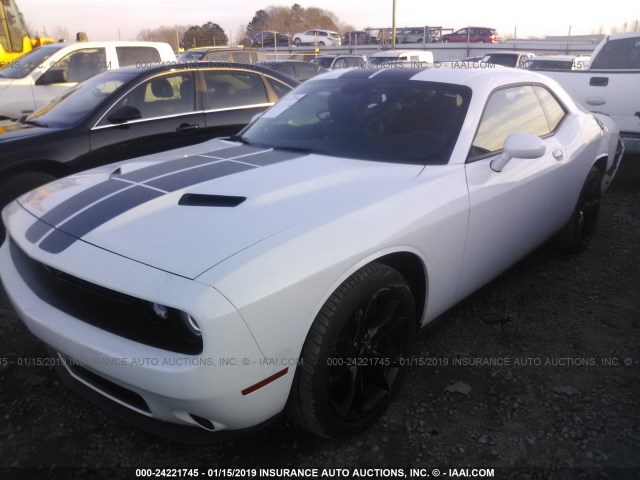 2C3CDZAG2HH613217 - 2017 DODGE CHALLENGER SXT WHITE photo 2