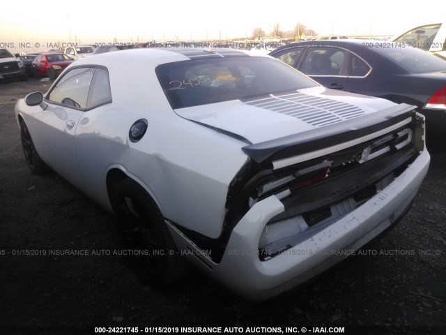 2C3CDZAG2HH613217 - 2017 DODGE CHALLENGER SXT WHITE photo 3