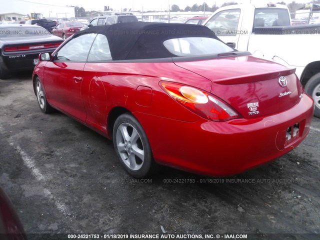 4T1FA38P36U106952 - 2006 TOYOTA CAMRY SOLARA SE/SLE RED photo 3