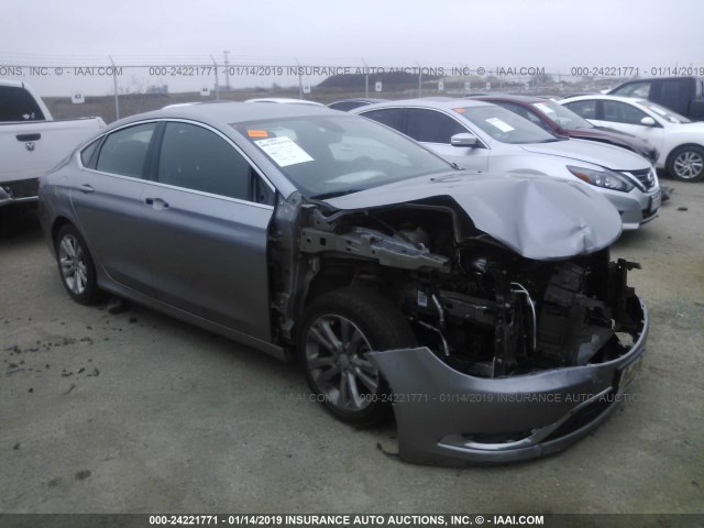 1C3CCCAB3FN569916 - 2015 CHRYSLER 200 LIMITED GRAY photo 1