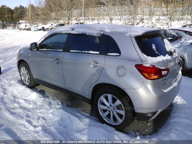 4A4AR3AU0FE027166 - 2015 MITSUBISHI OUTLANDER SPORT ES SILVER photo 3