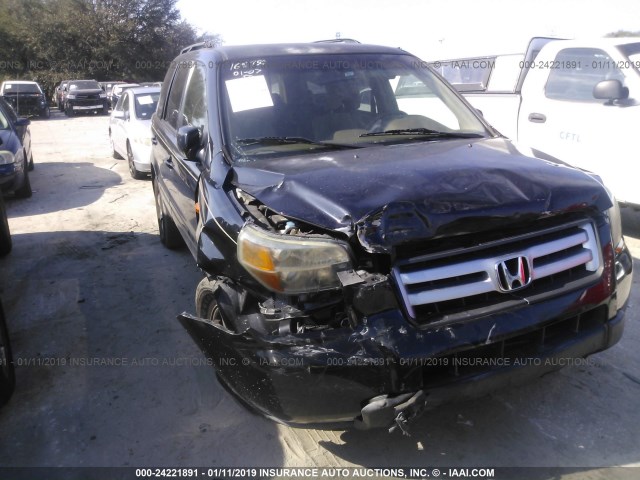 5FNYF28437B020114 - 2007 HONDA PILOT EX BLACK photo 1